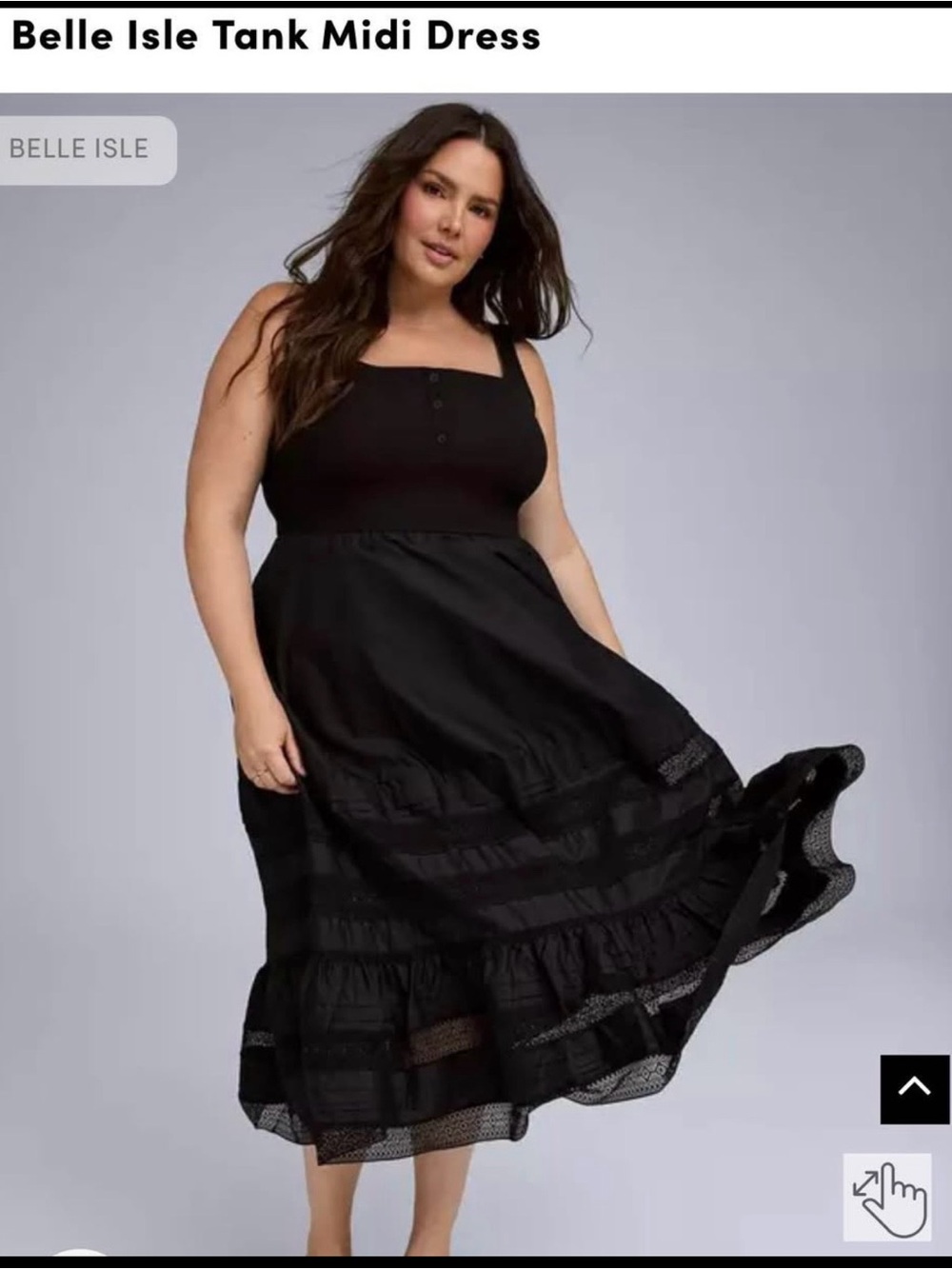 Torrid NWT Belle Isle mixed material maxi dress - Picture 8 of 8